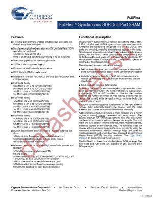 CYD02S36V18-167BBC datasheet  